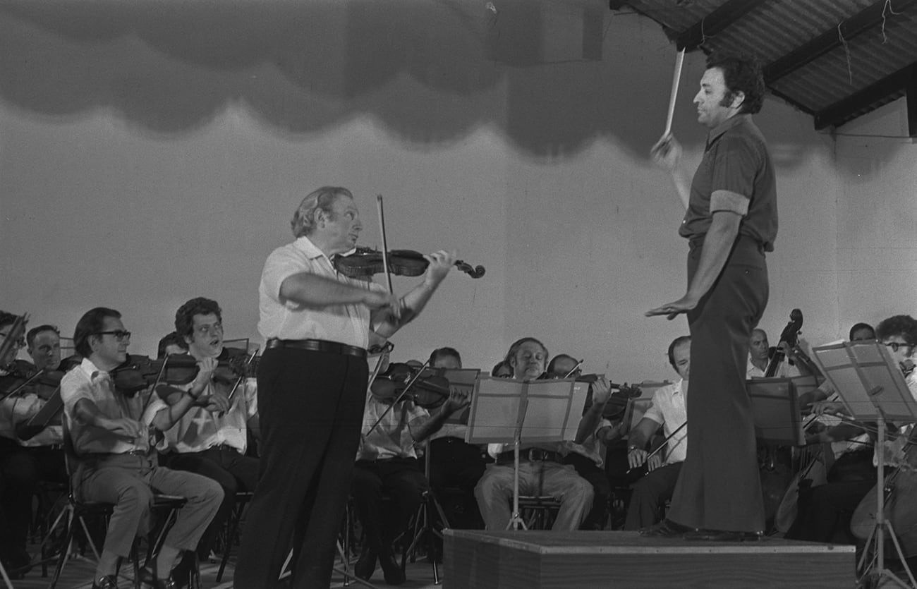 Das Philharmonic Orchestra auf dem Jerusalemer Skopus-Berg, Januar 1943