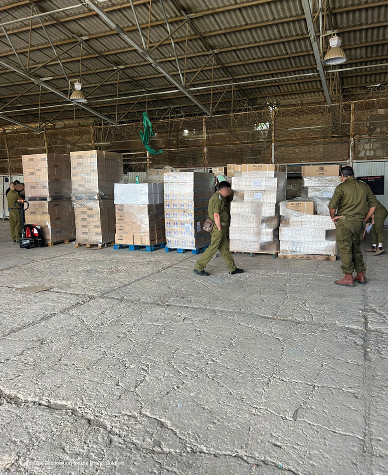 Nutritious, hygiene & textiles packages for IDF soldiers
